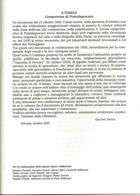 Santa Teresa Comprotettrice di Pontelagoscuro