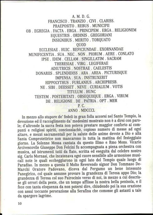 Santa Teresa Comprotettrice di Pontelagoscuro