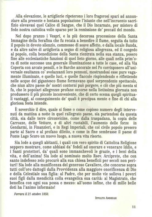 Santa Teresa Comprotettrice di Pontelagoscuro