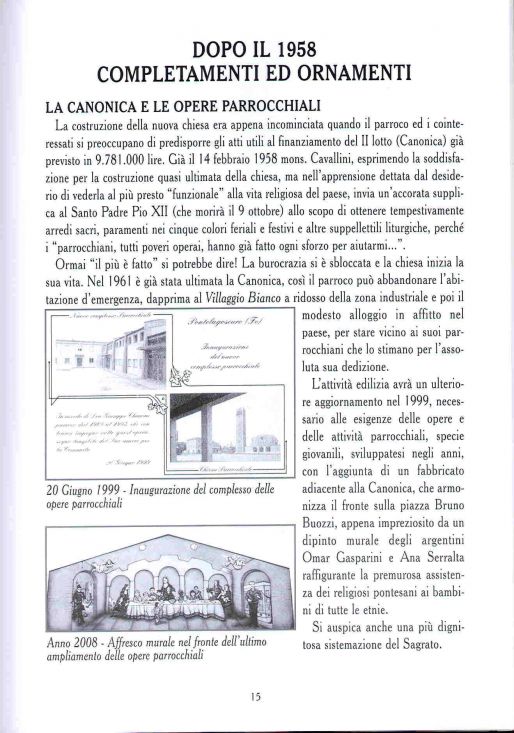 cinquantesimo anniversario costruzione chiesa