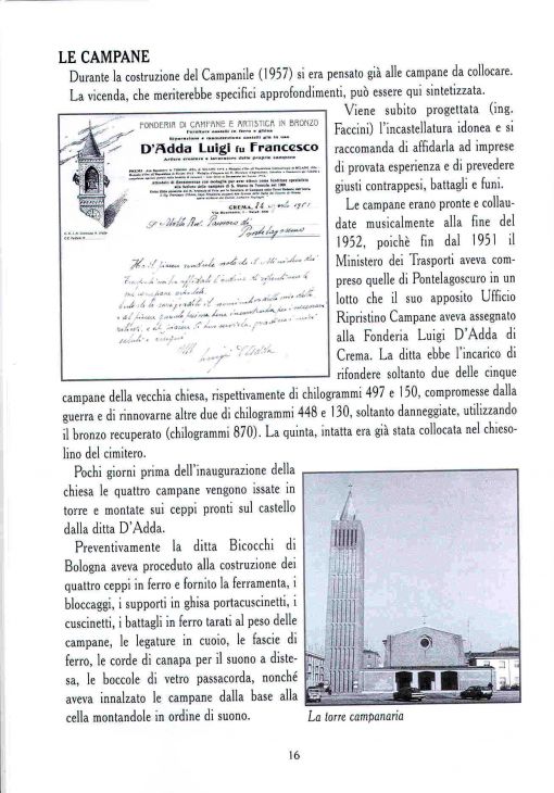 cinquantesimo anniversario costruzione chiesa